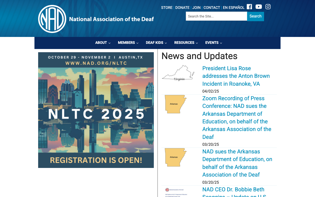 National Association of the Deaf
